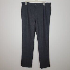 Pendleton Womens Gray Virgin Wool Dress Pants Sz 10 Straight Leg Pockets Office